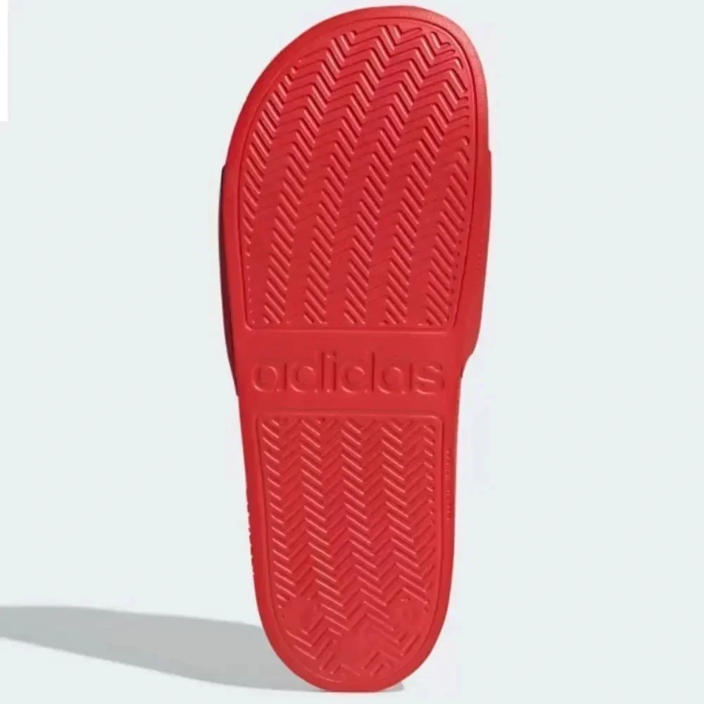 Adidas Men's Red ADILETTE SHOWER SLIDES Slip on Sandals size 12